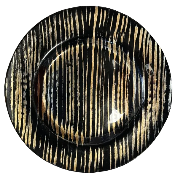 Bajo plato - Gold and Black